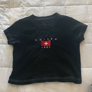 brandy melville suisse cropped top